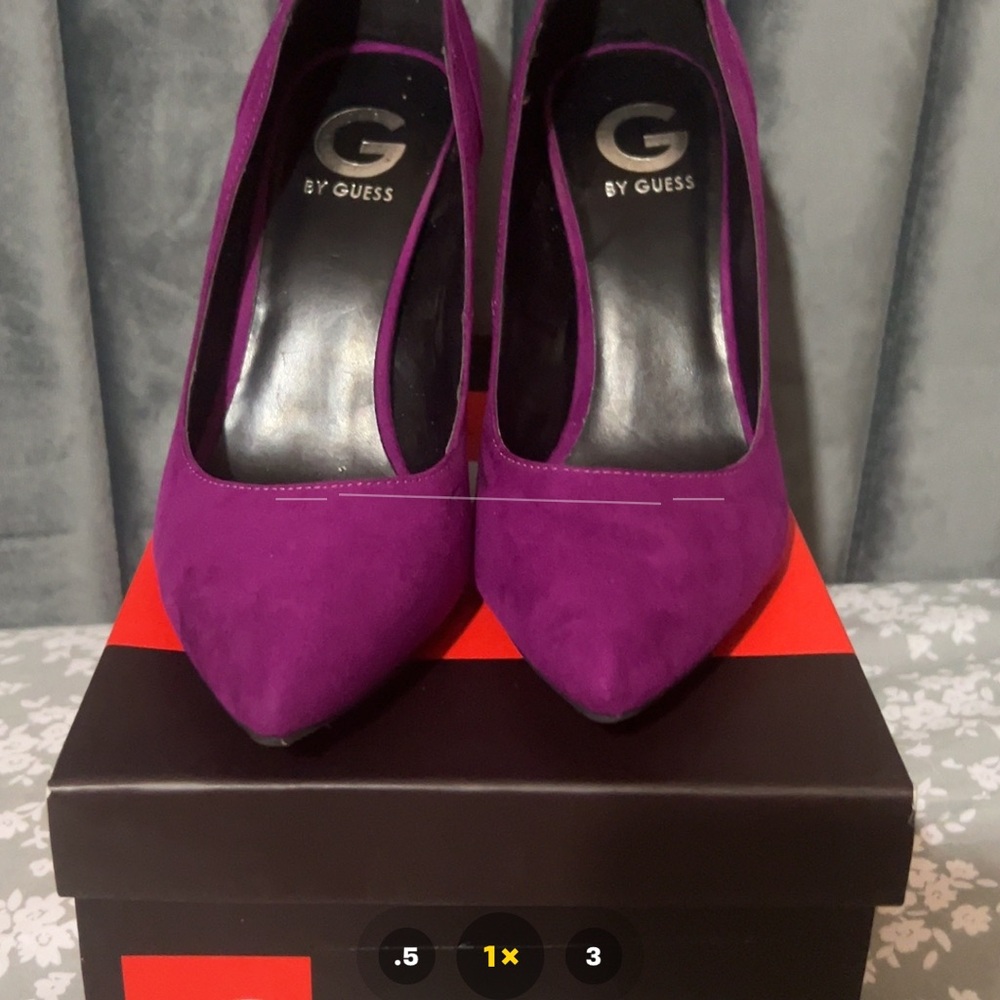 Guess Women's Bold Purple Heels